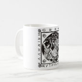 Griechische Mythologie (Schwarzes) Kaffeetasse (Vorderseite Links)