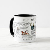 Griechische Mythos Comix Minotaur Mythos Tasse! Tasse (Vorderseite Links)