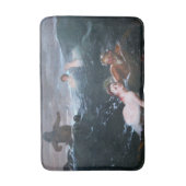 Griechische Nymphen und Satyren spielen in den Wel Badematte (Vorderseite Vertikal)