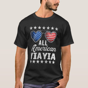 Griechische Oma Amerikanische Unabhängigkeitstag W T-Shirt
