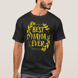 Griechische Oma Griechenland Granny Beste Yiayia j T-Shirt