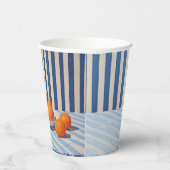 Griechische Orangen Pappbecher (Rechts)