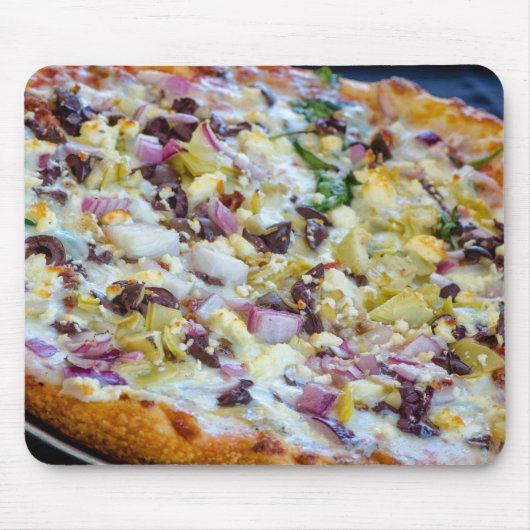 Griechische Pizza Mousepad (Vorne)