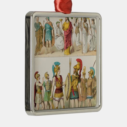 Griechische religiöse und Militär kleidet an Ornament Aus Metall (Rechts)