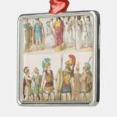 Griechische religiöse und Militär kleidet an Ornament Aus Metall (Links)