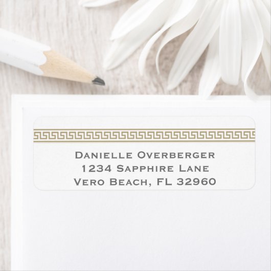 Griechische Rücksendeadressen-Aufkleber (Insitu)