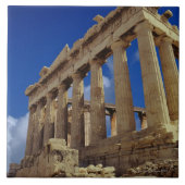 Griechische Ruinen, Akropolis, Griechenland Fliese (Vorderseite)