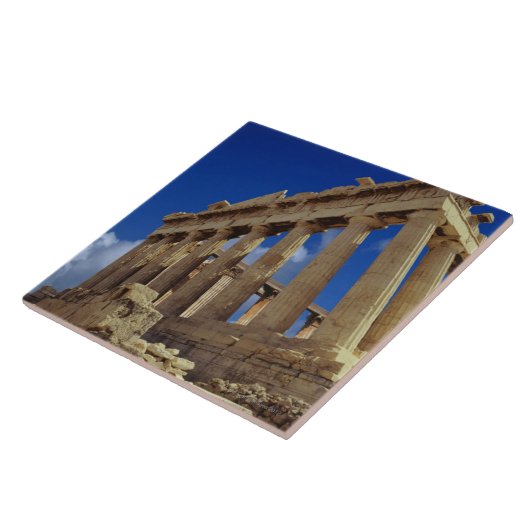 Griechische Ruinen, Akropolis, Griechenland Fliese (Seite)