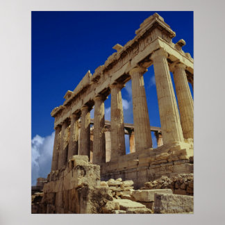 griechische Ruinen, Akropolis, Griechenland Poster