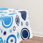 Griechische schlechte Augendiagramm-Blues und Tischdecke (Beispiel)