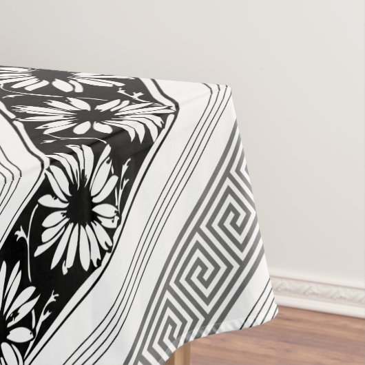 Griechische Schlüssel und Milchschlüssel schwarz u Tischdecke (Beispiel)