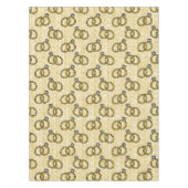 Griechische Schlüssel-Verlobung Hochzeit - Gold &  Tischdecke (Vorderseite)