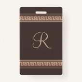 Griechische Schlüsselgrenze Ausweis (Vorderseite)