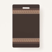 Griechische Schlüsselgrenze Ausweis (Rückseite)