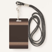 Griechische Schlüsselgrenze Ausweis (Rückseite mit Schlüsselband)