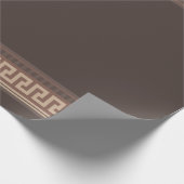 Griechische Schlüsselgrenze Geschenkpapier (Ecke)