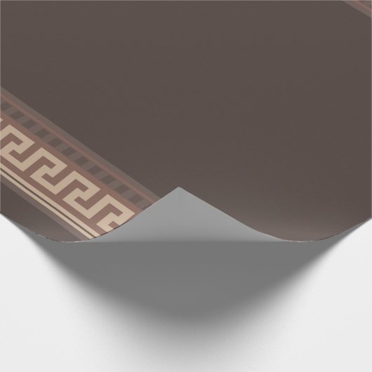 Griechische Schlüsselgrenze Geschenkpapier (Ecke)