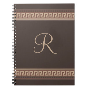 Griechische Schlüsselgrenze Notizblock