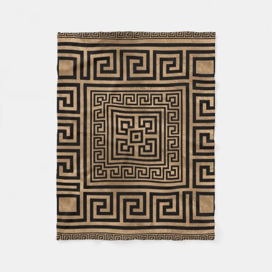 Griechische Schlüsselverzierung - griechische Fleecedecke (Vorderseite)