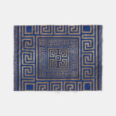 Griechische Schlüsselverzierung - griechische Fleecedecke (Vorderseite (Horizontal))