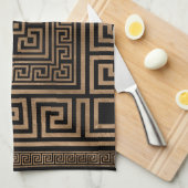 Griechische Schlüsselverzierung - griechische Geschirrtuch (Viertel Falte)