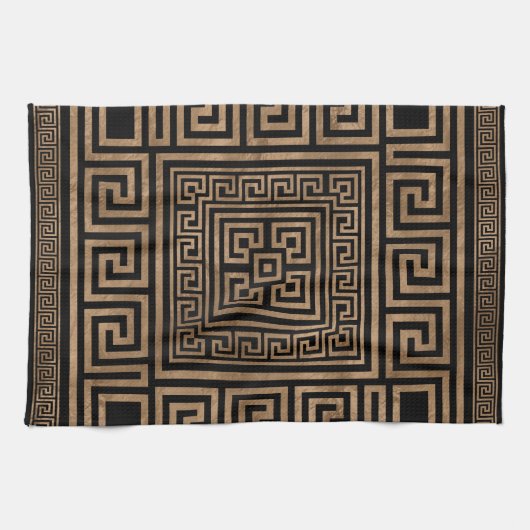 Griechische Schlüsselverzierung - griechische Geschirrtuch (Horizontal)