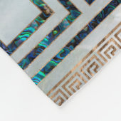 Griechische Schlüsselverzierung - Ohrschnecke und Fleecedecke (Ecke)