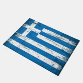 Griechische Schmutz Flagge Fußmatte (Schrägansicht)