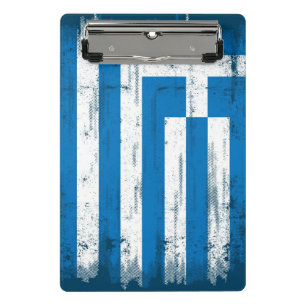 Griechische Schmutz Flagge Mini Klemmbrett