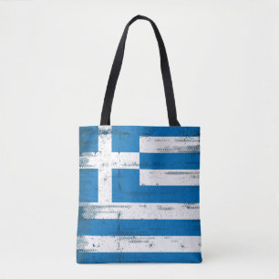 Griechische Schmutz Flagge Tasche