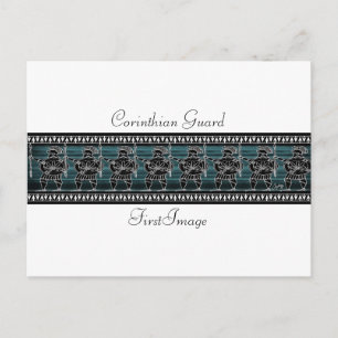 Griechische Schwarzfigur-Garde Postkarte