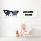 Griechische Shades, benutzerdefinierte Text- und F Banner (Insitu)