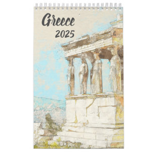 Griechische Skizzen 2025-Kalender Kalender