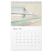 Griechische Skizzen 2026 Mauerkalender - HandGezei Kalender (Feb 2026)