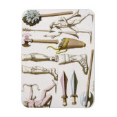 griechische Soldaten, Waffen und Rüstung, Teller 3 Magnet (Vertikal)