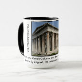 Griechische Spalten der Tasse (Vorderseite Links)