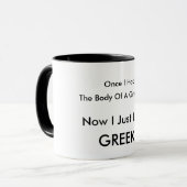 Griechische Spaß-Tasse Tasse (Vorderseite Links)
