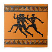 Griechische Sportler Keramik Tile Fliese (Vorderseite)