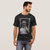 Griechische Statue Antike Vaporwave Synthwave Glit T-Shirt (Vorne ganz)
