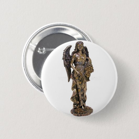 GRIECHISCHE STATUE DAMEN-FORTUNA BUTTON (Vorne & Hinten)
