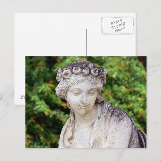 griechische Statue Postkarte (Vorne/Hinten)