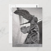 Griechische Statue Winged Sieg von Samothrace Nike Postkarte (Vorne/Hinten)