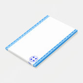 Griechische Streifenflagge Post-it Klebezettel (angewinkelt)