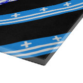 Griechische Streifenflagge Schneidebrett (Ecke)
