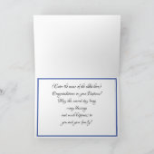 Griechische Taufe-Karte Karte (Innenseite)