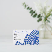 Griechische themenorientierte Visitenkarten Visitenkarte (Stehend Vorderseite)