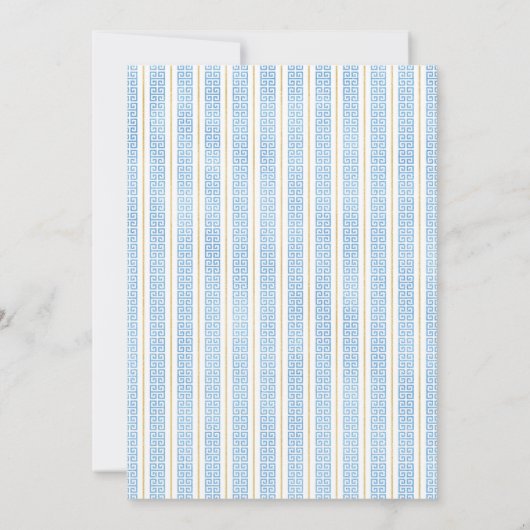 Griechische Toga Babydusche Einladung (Rückseite)