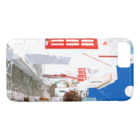 Griechische Trip Down Memory Lane Case-Mate iPhone Hülle (Rückseite (Horizontal))