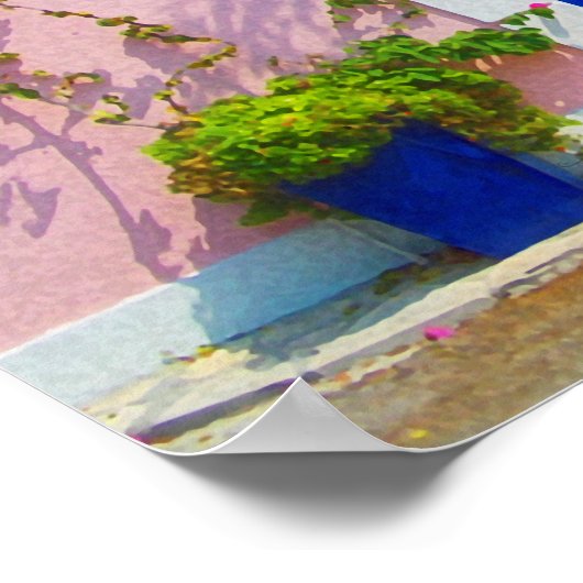 Griechische Tür Nr. 3 Poster (Ecke)