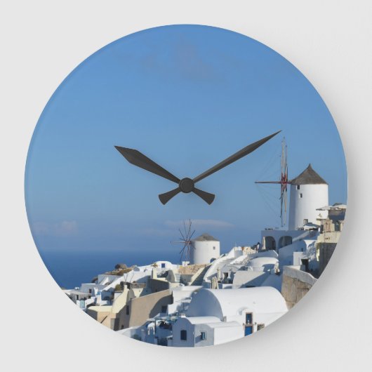 Griechische Uhr "Wall Clock" - Oia, Santorini (Vorderseite)
